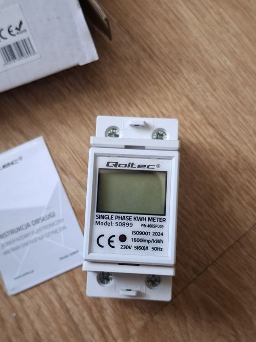 Licznik prądu energi elektrycznej 1 fazowy