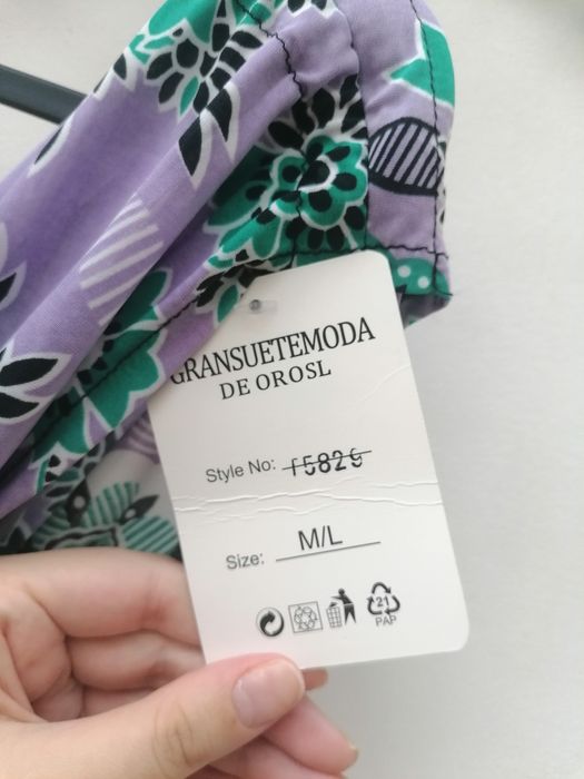 Vestido Mini Lilás com Padrão