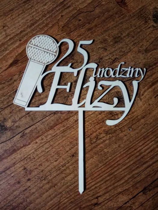 Topper na tort weselny i nie tylko