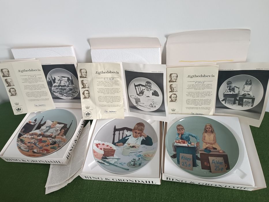 Talerze kolekcjonerskie porcelana Kopenhaga