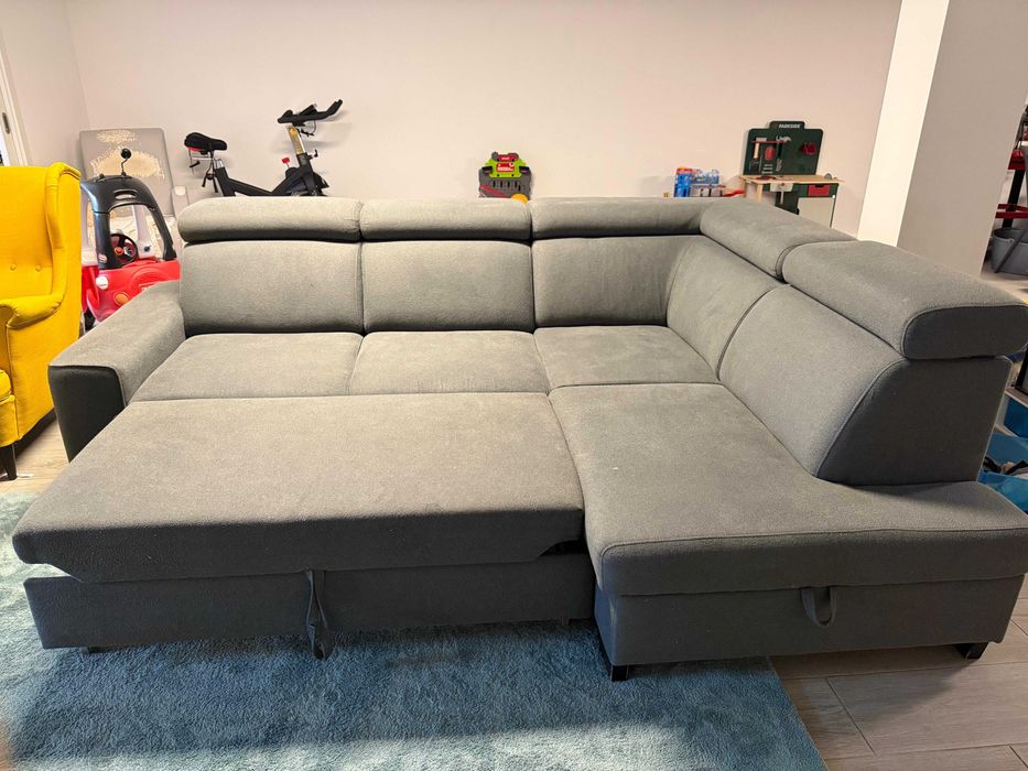 Sofá cama de 5 lugares com arrumação