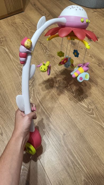 Smoby karozela na łóżeczko różowa