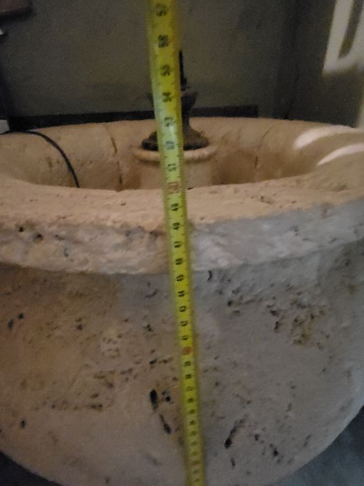 Donica trawertyn beż średnica 58cm wys.48cm