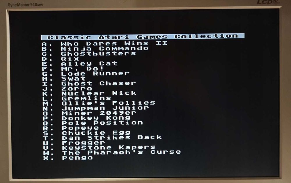 Dwa cartridge z grami do Atari XL/XE