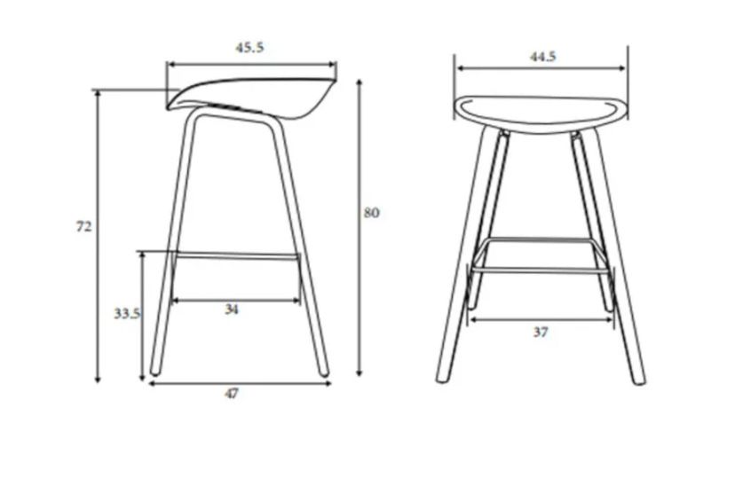 2 bancos altos  brancos