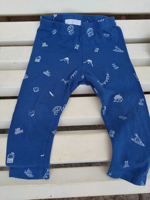 Calças menina em algodão - 12 - 18 meses - Diversos padrões - 86 cm