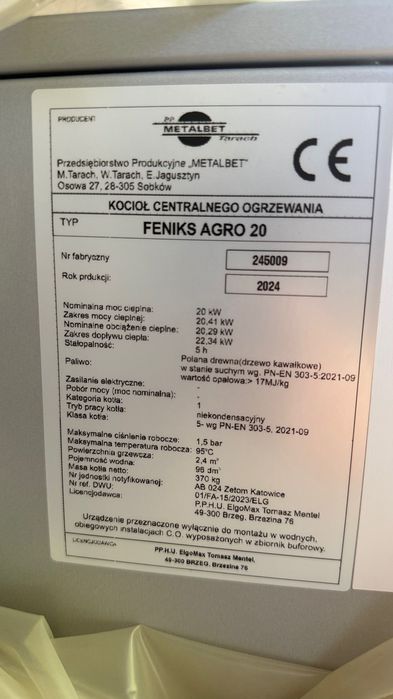 Piec feniks argo 20