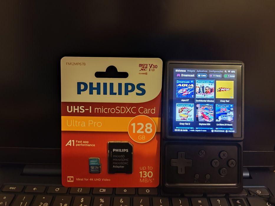 Cartão micro SD 128GB para Anbernic Rzg Rotate