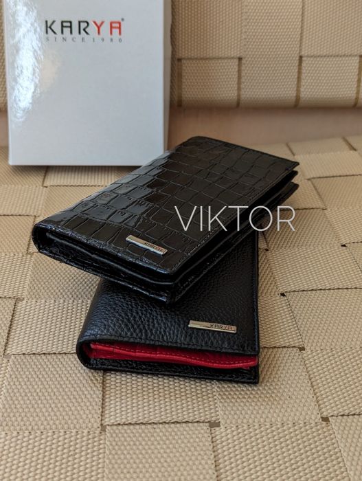 Кожаный женский кошелек купюрник KARYA 1097. Турция. Шкіряний гаманець