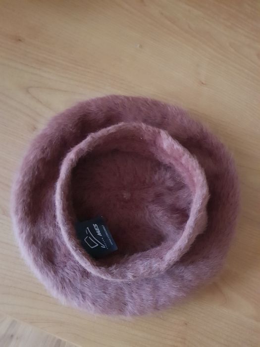 Beret damski - 60% angora