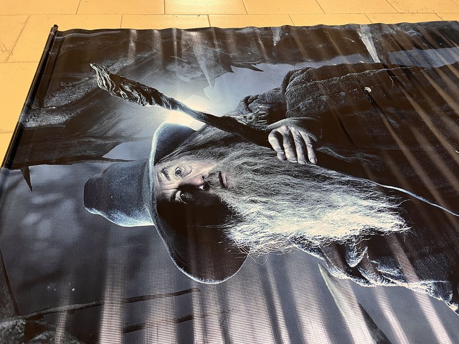 Poster gigante do Hobbit com Gandalf