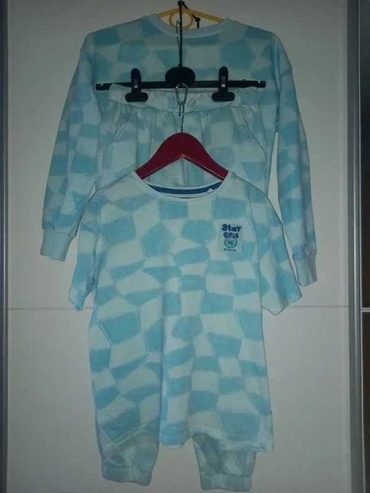 Dres chłopięcy bluza spodnie koszulka 3szt. komplet 140