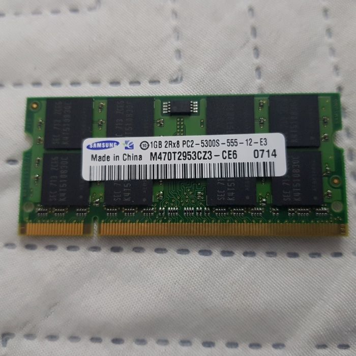 Samsung RAM Memory 1 GB 2Rx8 PC2-5300S-555-12-E364740820852481120
