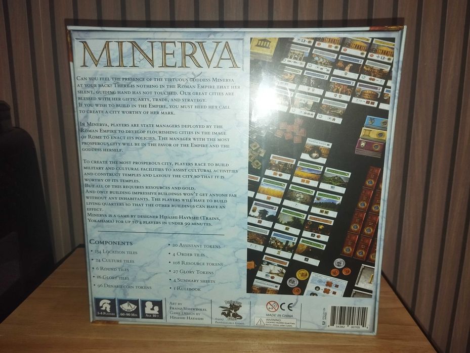 Minerva Deluxe - Gra planszowa ENG (6.8 na BGG)
