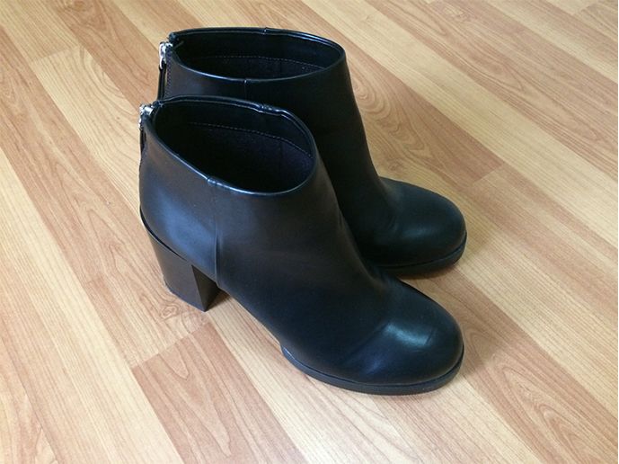 Botas Pretas Pull & Bear