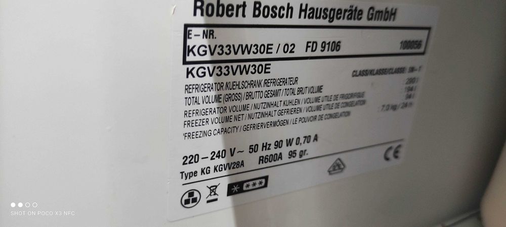 Sprzedam lodówkę Bosch