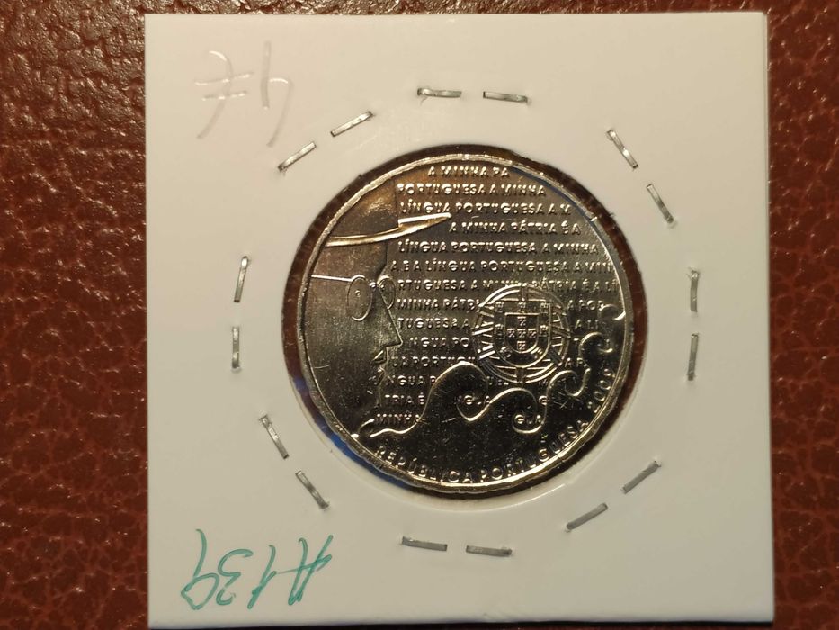 A139 Moeda de 2,5 euro de 2009 Comemorativa Língua Portuguesa