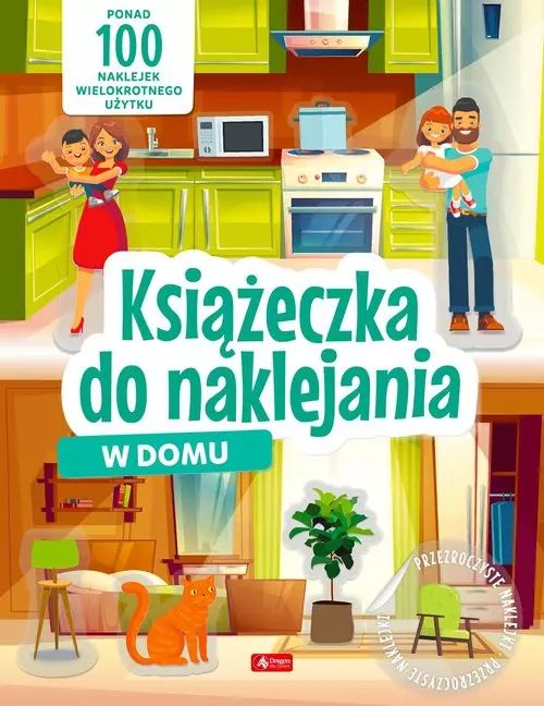 W domu. Książeczka do naklejania. Dragon. Nowy Produkt