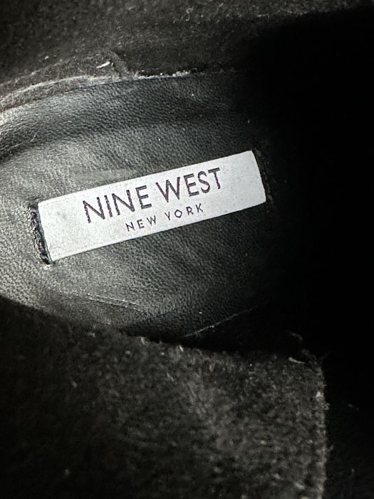 Nine West Jasmin botki na słupku czarne szpic 39
