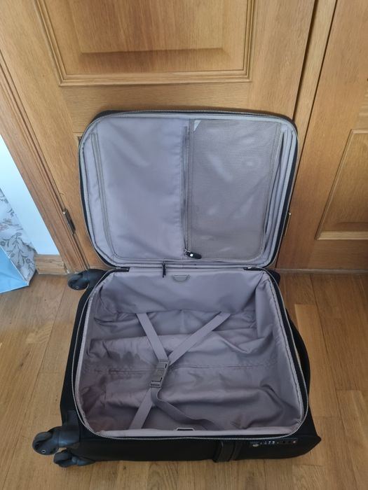 Trólei de cabine samsonite preto 4 rodas