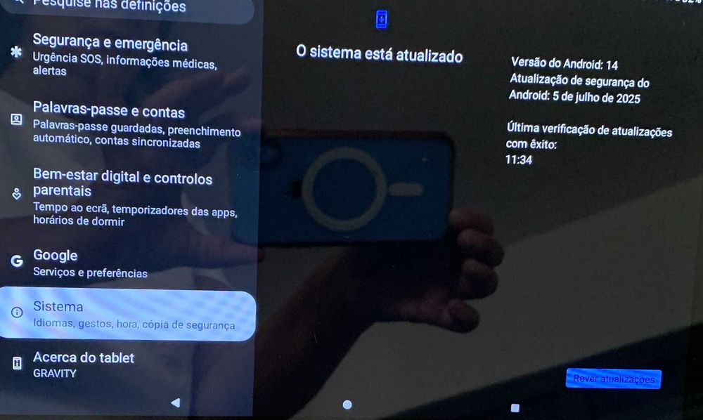 Tablet 11'' Gravity 128 GB com suporte próprio - como novo