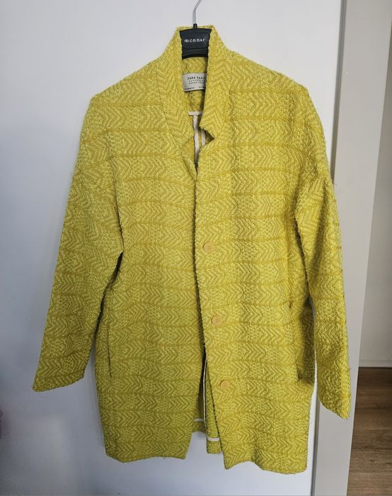 Płaszcz żółty Zara coat