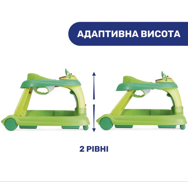 Ходунки Chicco 3 в 1 (Колір Зеленый)