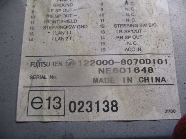Rádio / auto-rádio CHEVROLET Aveo / Kalos Sedan (T250, T255)