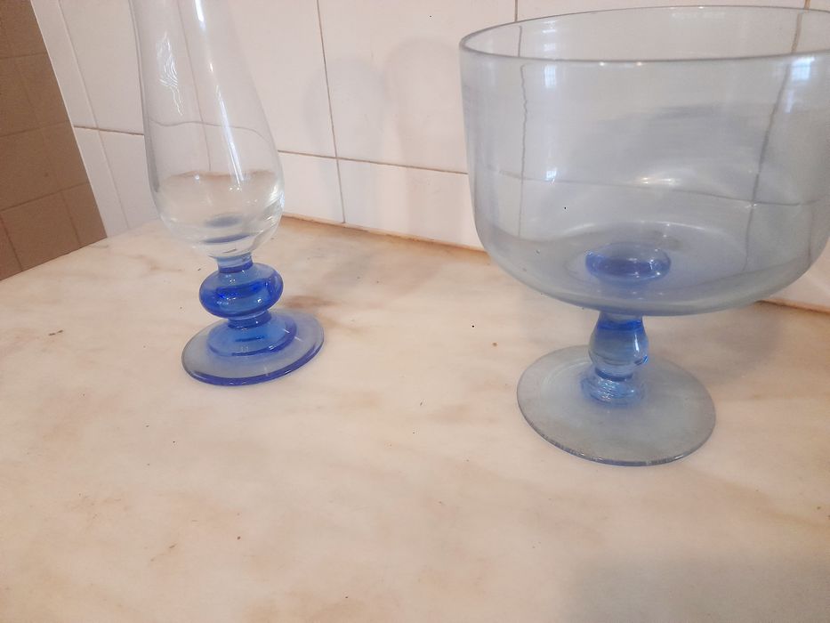 Conjunto de 2 Peças em Vidro Decorativas