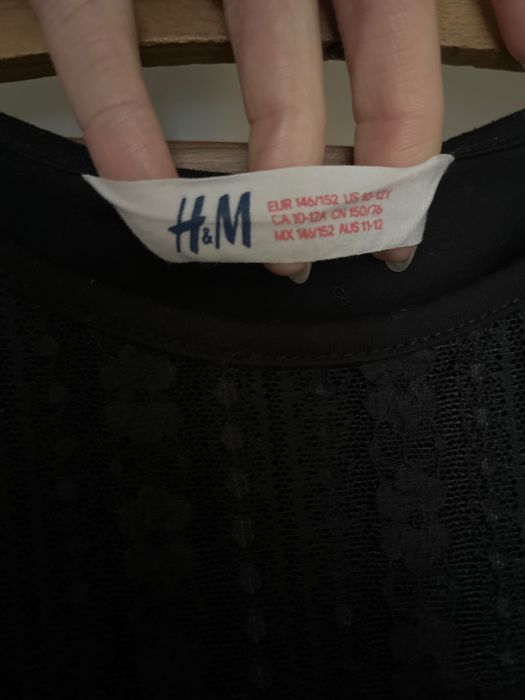 Piękna dziewczęca bluzka z koronką 147-152