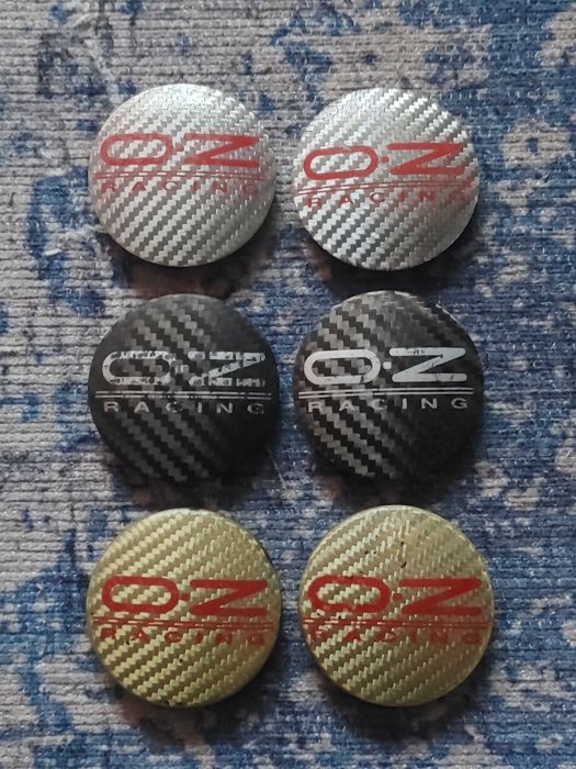 Dekielki alufelgi OZ M582 CARBON oryginał 55mm x 51mm cena za 2 sztuki