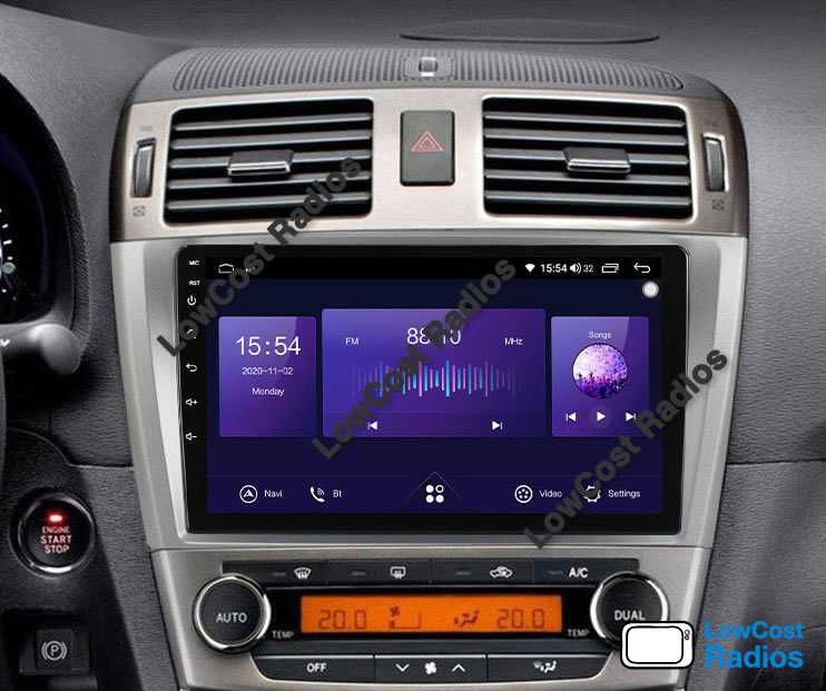 Auto Rádio 9' TOYOTA Avensis T25 T27 (2002 a 2015) | GPS BT APPS WIFI