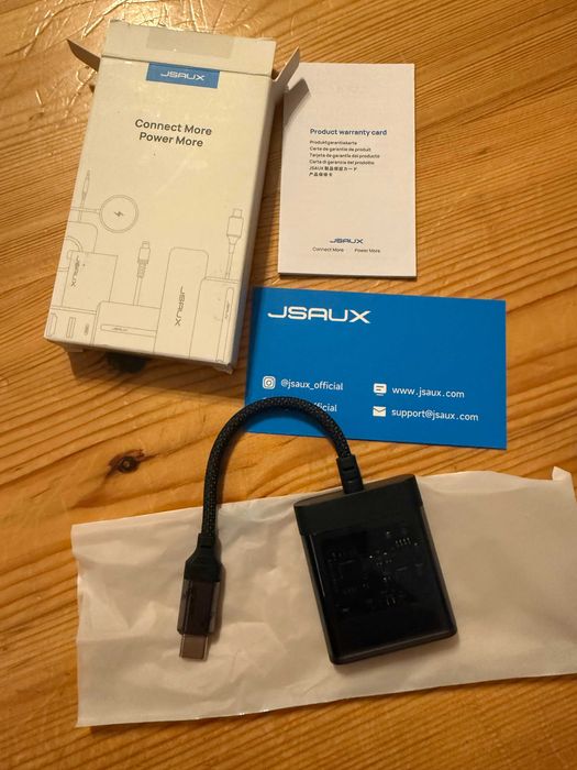 Adapter USB-C do Jack 3,5 mm + USB-C PD Przejściówka audio z ładowanie