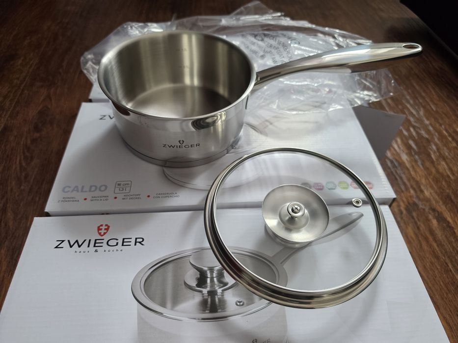Zestaw x3, NOWE! Zwieger rondel z pokrywką 16cm, 1,3l
