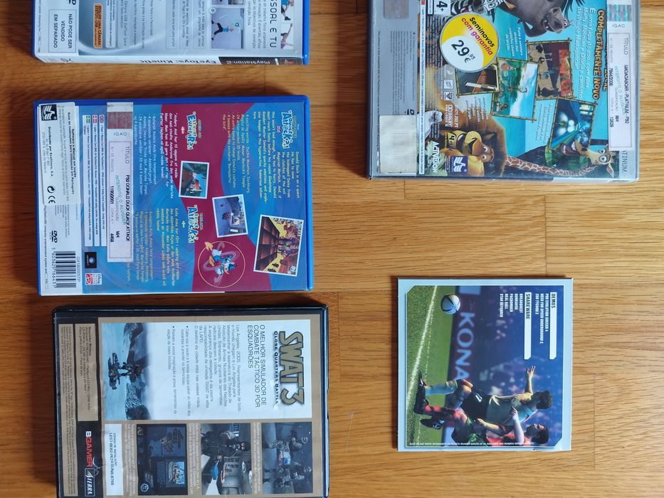 Lote de 7 jogos PlayStation 2 e PC