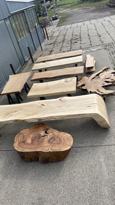 Plaster, monolit blat jesionowy na stól, ławe itp