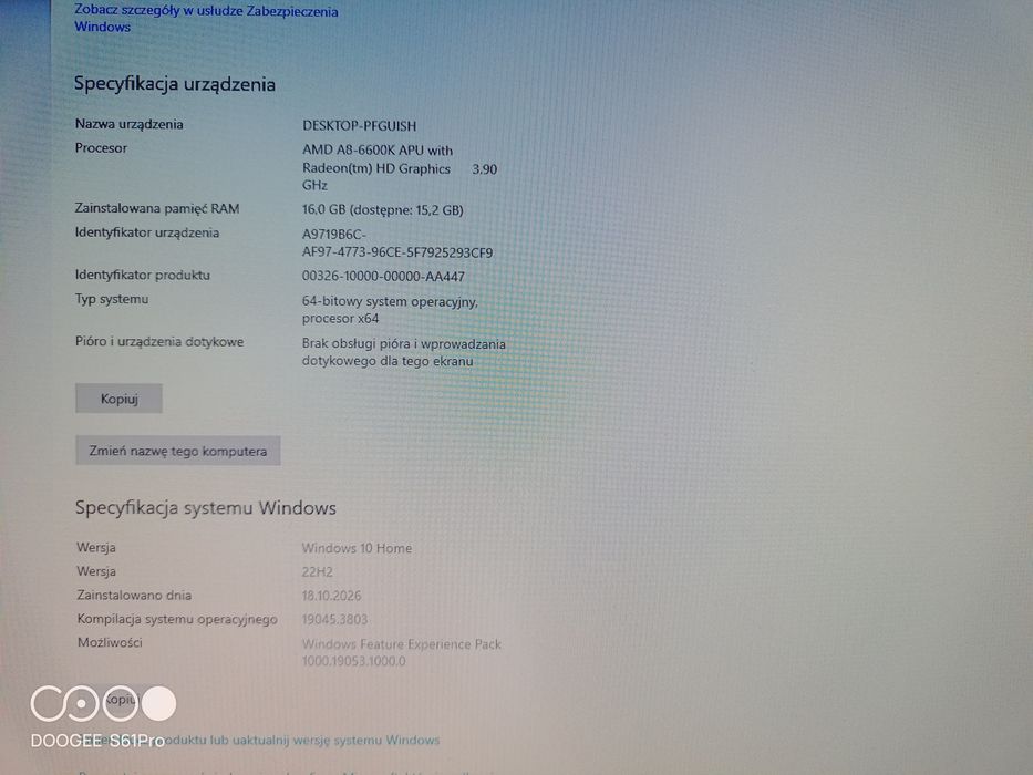 Komputer AMD A8 6600k