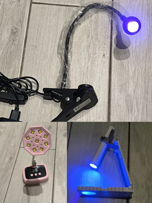 USB фонарь аккумуляторный  для маникюра, гибкий шнур стойкая подставка
