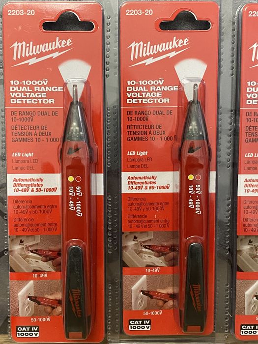 Електричний тестер Milwaukee 2208-20,2203-20 10-1000V детектор напруги