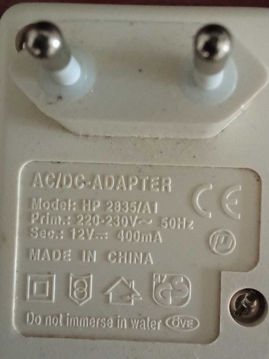 Vendo Transformador  Adaptador ACDC 12V 400mA