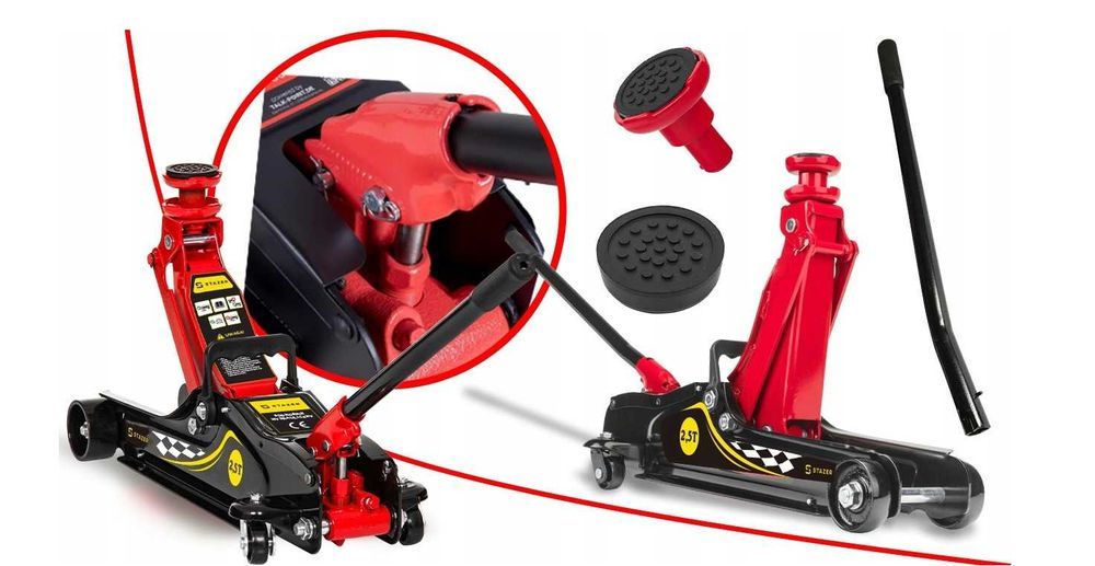 Домкрат гидравлический подкатной 2,5т STAZER / 130-300 мм