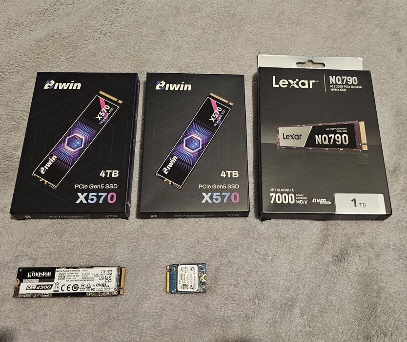 SSD M.2 512Gb,2Tb,4Tb (Lexar,Samsung,BIWIN,ADATA,Kioxia)