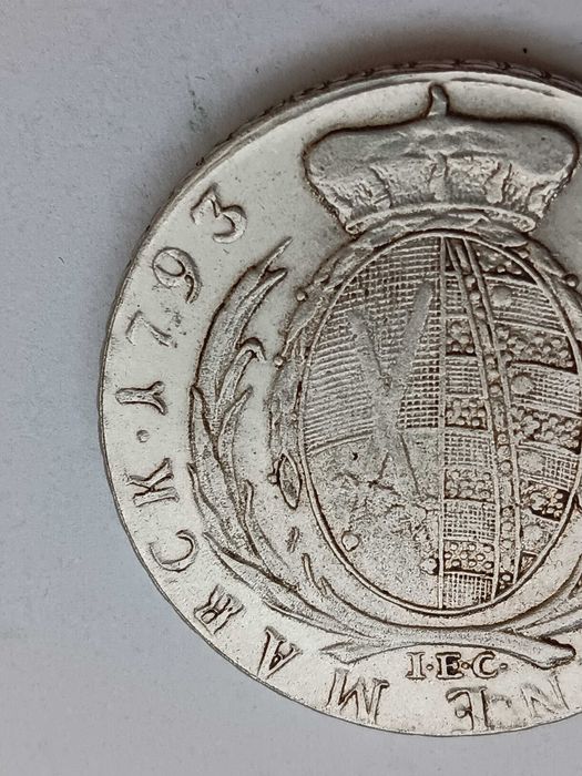 S1 M713, starocie stara moneta Fryderyk August kopia talar 1793