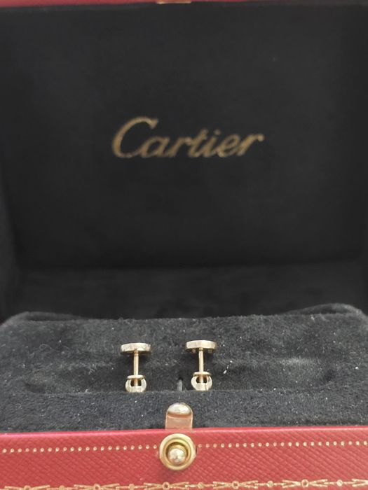 Сережки золоті, Cartier гвіздок. Сережки золотые "Гвоздь"