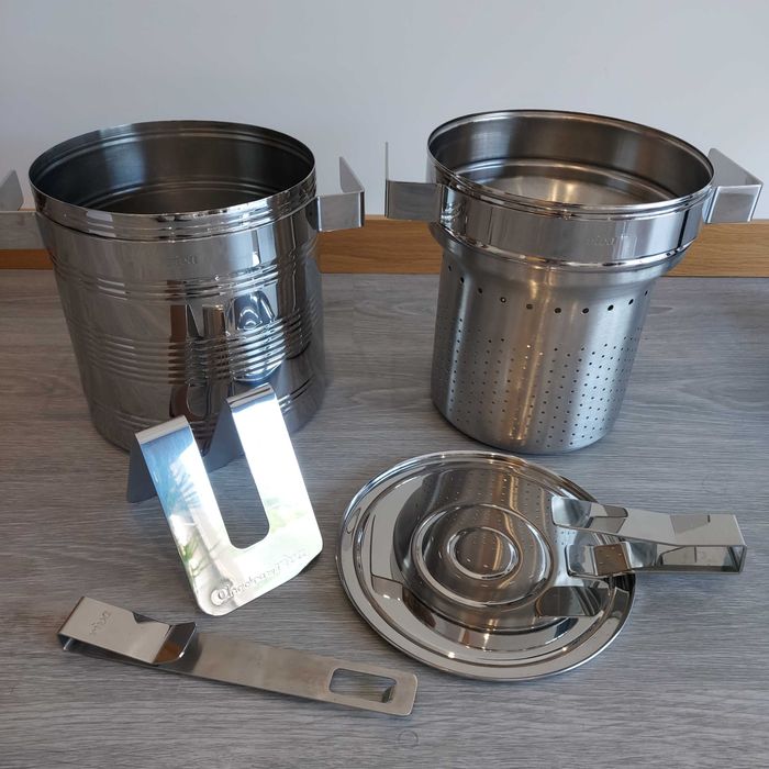 Espagueteira Design Italiano Angiolina Aço inox Riva 22cm