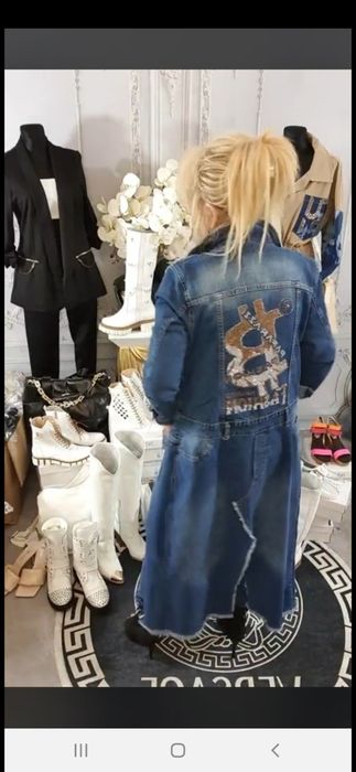 Płaszcz jeansowy Paparazzi Fashion