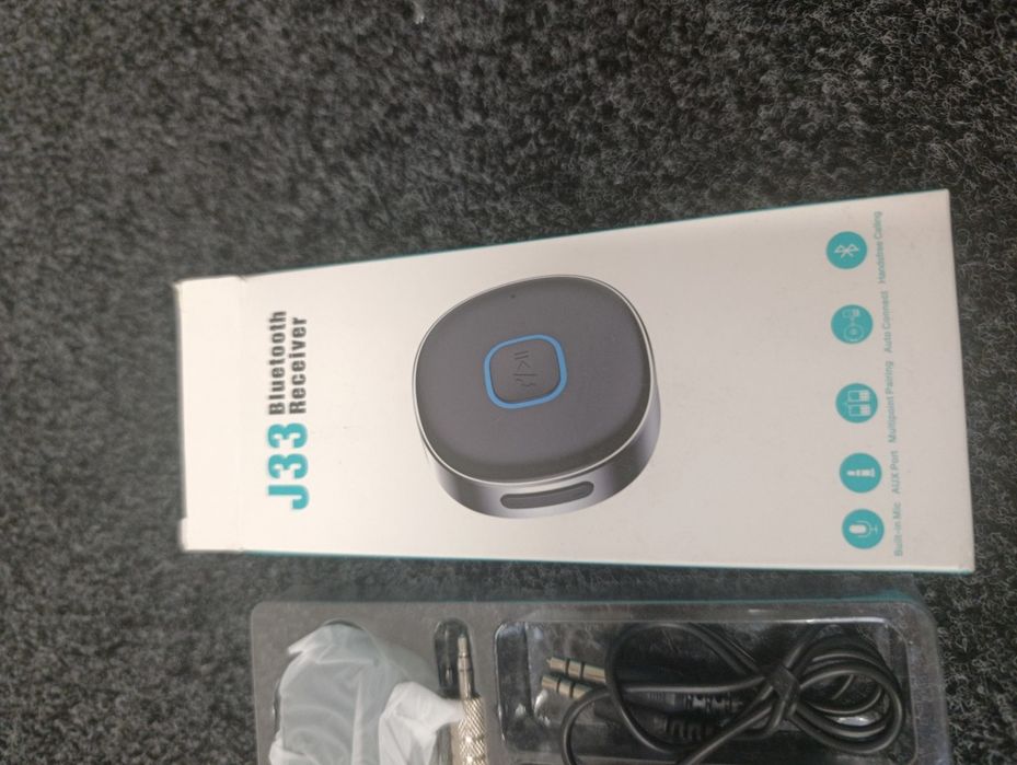 Odbiornik Bluetooth J33 – AUX Jack | Zestaw Głośnomówiący | NOWY