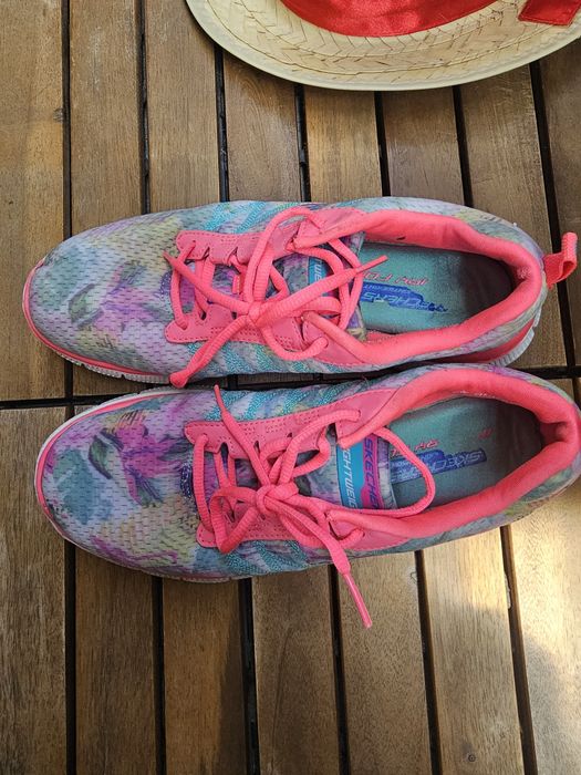 Оригінал 39 Skechers light weight flex sole кроссівки кроссовки кросівки жіночі женские літні летние кросовки бігові беговые