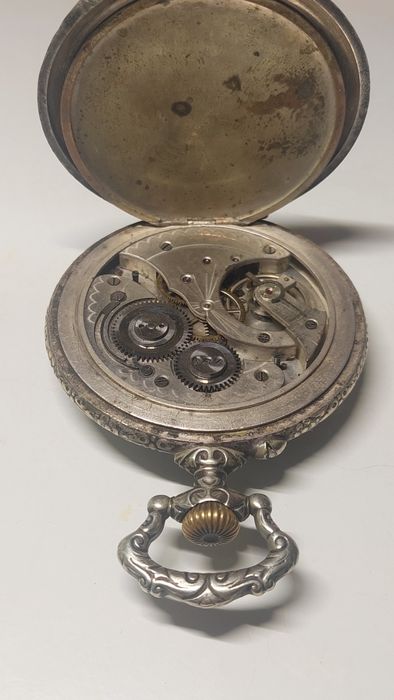 Антикварные карманные часы Doxa Lonville «Бобслей» (Швейцария)