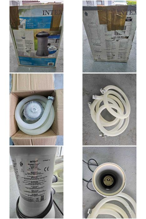 5 szt kpl pompa basenowa Intex + akcesoria, osprzęt